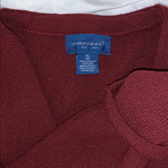 Vintage Maroon Cardigan - Picture 2 of 2